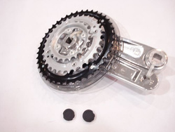 Korba SR SUNTOUR XCT JR 42/32/22 152mm srebrna