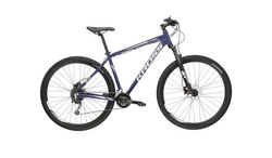 Kross Hexagon 8.0 AL koła 29" rozmiar S 17" granatowy / biały / szary mat KRHE8Z29X17M005205