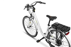 ROWER ELEKTRYCZNY ECOBIKE TRAFIK Pro  biały  damski koła  28"