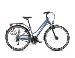 Kross Trans 4.0 Dam. 28" rozmiar. M 17" kolor niebiesko biały połysk model  