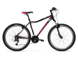 Kross Lea 1.0 Dam. 26" rozmiar S 17" czarno _malinowy 