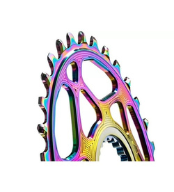 Zębatka Absoluteblack Oval Shimano Direct Mount 30T Rainbow