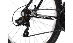 ROWER KROSS Hexagon Męski 26" rozmiar s 17" czarno / biało /grafitowy KRHEZZ26X14M001926