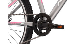 ROWER KROSS Lea JR 2.0 D 24" srebrno różowo biała  SR  KRLEJ224X12W003963