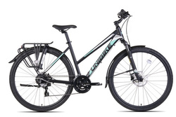 Rower Unibike FLASH EQ/ Dam. 19" czarno turkusowy 