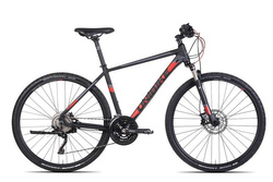 ROWER UNIBIKE ZETHOS/ Męski -17"/CZARNO-CZERWONY 