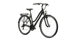 Kross Trans 1.0 Damski 28" rozmiar  L 19" czarny / srebrny połysk KRTR1Z28X19W007997