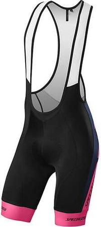SL EXPERT BIB SHORT NVY/NEON PNK TEAM XXL