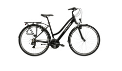 Kross Trans 1.0 Damski 28" rozmiar  L 19" czarny / srebrny połysk KRTR1Z28X19W007997