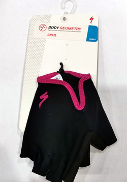RĘKAWICZKI DAMSKIE SPECIALIZED WOMEN'S GRAIL czarne/ róż  L