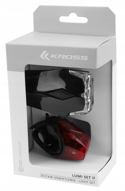 Lampki KROSS LUMI SET II / 3 LED / czarne