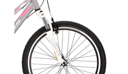 ROWER KROSS Lea JR 2.0 D 24" srebrno różowo biała  SR  KRLEJ224X12W003963