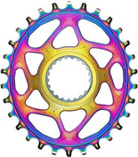 Zębatka Absoluteblack Oval Shimano Direct Mount 30T Rainbow