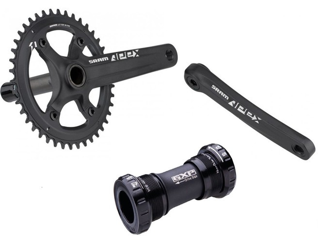 Mechanizm korbowy SRAM Apex 1 172.5mm 40T + Suport GXP BSA
