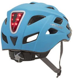 Kask Author Pulse LED X8 niebieski(fluo) z lampką 58-61 cm