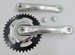 Korba srebrna aluminiowa singlespeed 38T 170mm