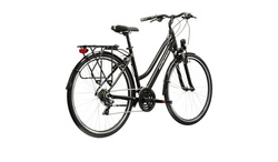 Kross Trans 1.0 Damski 28" rozmiar  L 19" czarny / srebrny połysk KRTR1Z28X19W007997