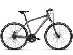 Kross Evado 4.0 Męski 28" rozmiar  S 17" grafitowo czerwony  